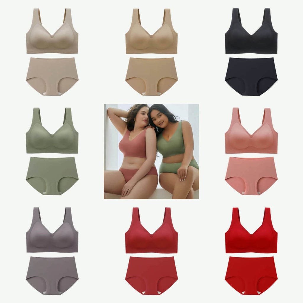 Comfortable Seamless Bra and Panty Sets for Full-Figured Women – Okay Trendy