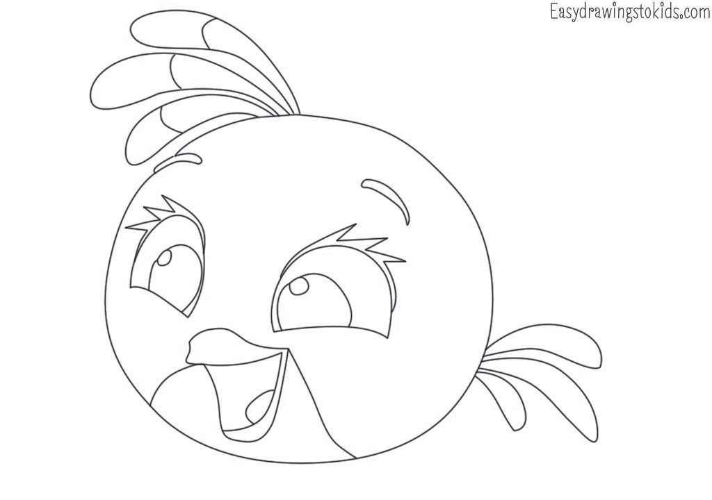 Angry Birds Coloring Pages Yellow Bird