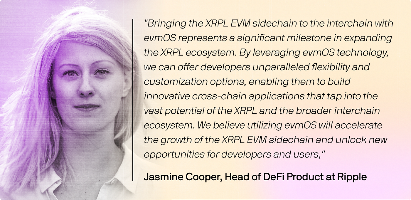 Evmos Collaborates with Ripple and Peersyst to Enhance the XRPL EVM  Sidechain | by Evmos | Cosmos Ecosystem Blog