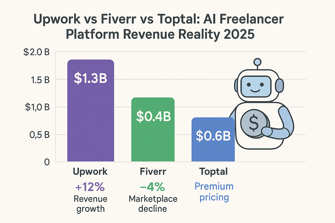Comparison of Upwork and Fiverr features in 2025