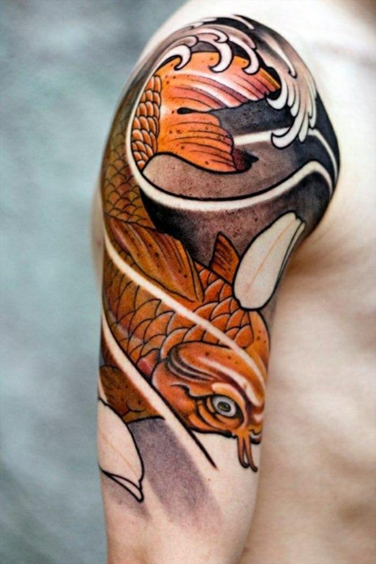 Tatuagens de peixes Koi — significado e desenhos originais | by Tatuagens  Hd | Medium, image size:760x1141