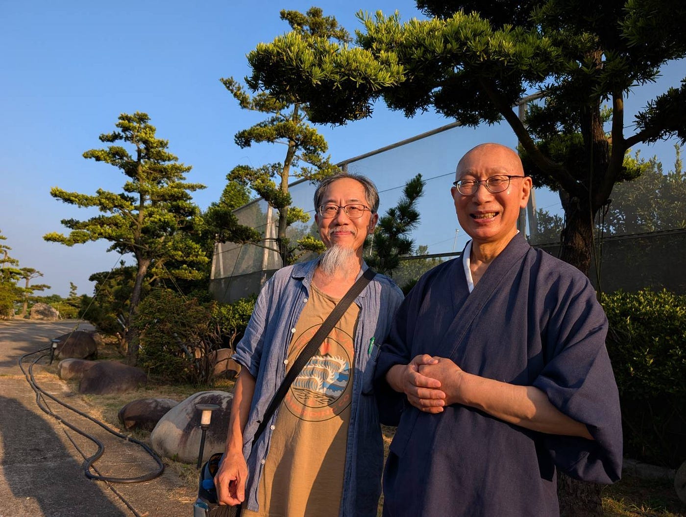 ▲ June 2, 2026 | Gonglaoping, Fengyuan, Taiwan | CHI VAGO (left) with Japanese garden designer Shunmyo Masuno (right)