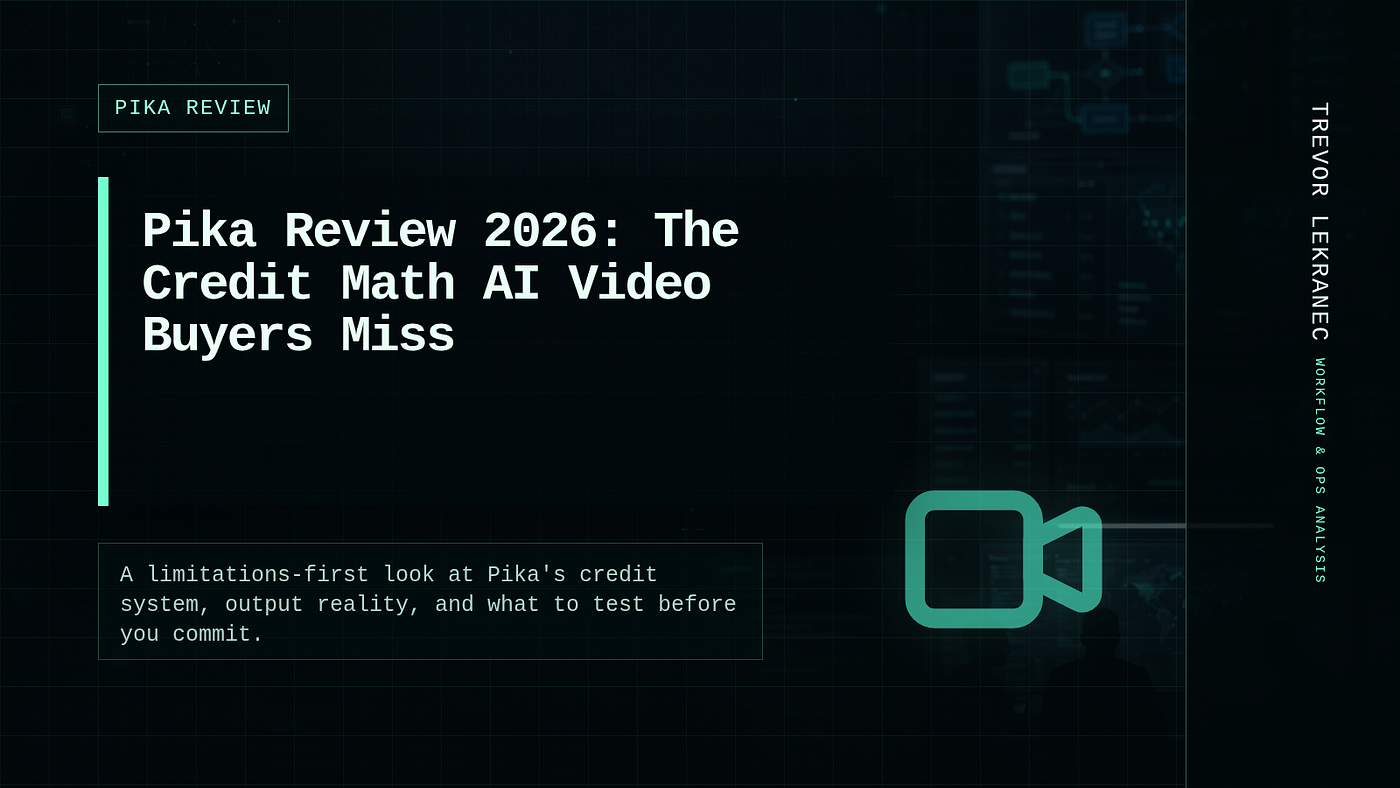 Pika Review 2026: The Credit Math AI Video Buyers Miss