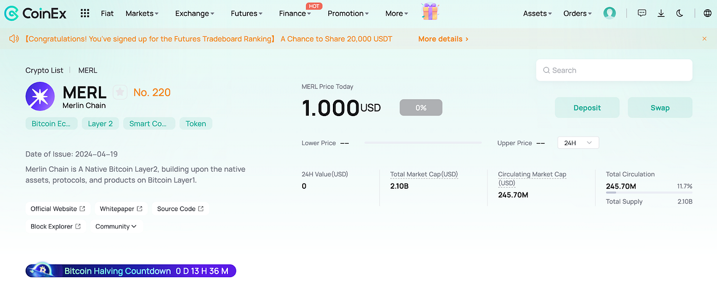 Unveiling MERL Token: Transforming Bitcoin with Layer 2 Innovation and  Zero-Knowledge Proofs | by CoinEx | Medium