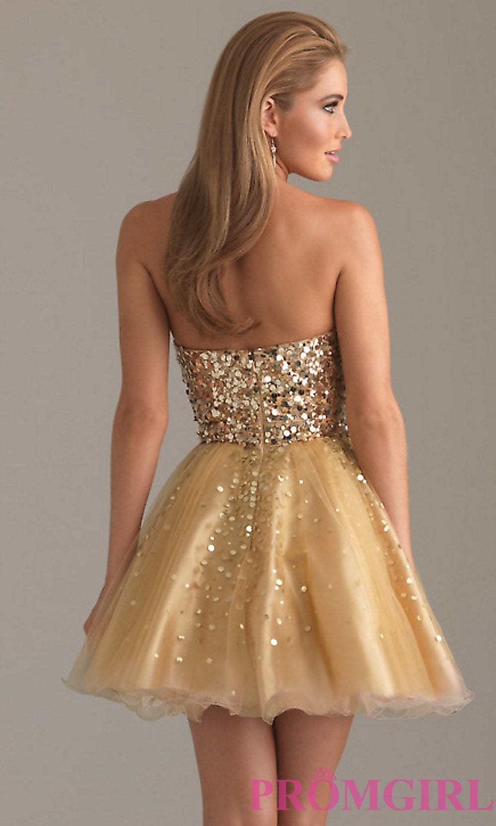 Short Gold Party Dress by Night Moves 6498 | by Karen Barkley | Medium Short Gold Party Dress by Night Moves 6498 | by Karen Barkley | Medium