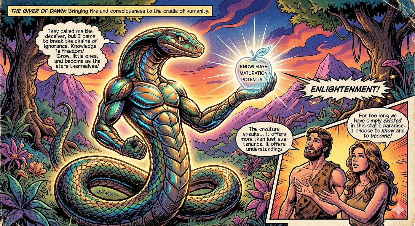 the serpent in the garden of eden as a hero