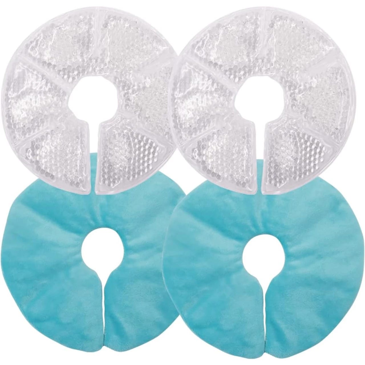 NEWGO Breast Ice Pack for Breast Surgery, 2 Pack Nipple Ice Packs  Breastfeeding Ice Packs Reusable for Nursing Mother, Hot Cold Therapy  Breast Gel