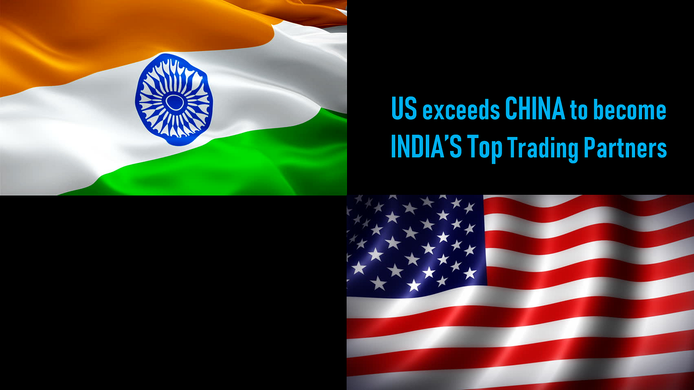 US surpasses China to become India’s Top Trading Partners