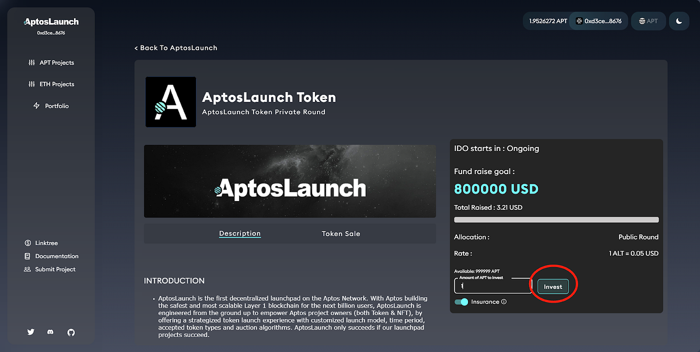 How to take part in the upcoming AptosLaunch IDO Public, OG/WL Round (100%  unlocked) | by AptosLaunch | Medium