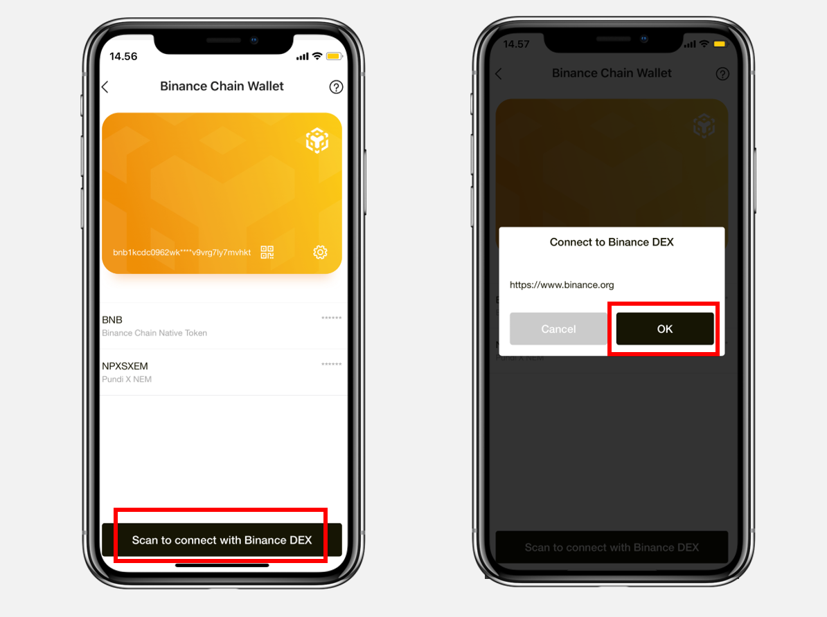 How to connect XWallet app to Binance Chain Wallet and Binance DEX | by  Pundi X (writers) | Pundi X | Medium