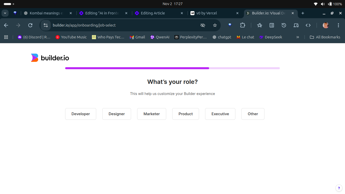 builder.io page