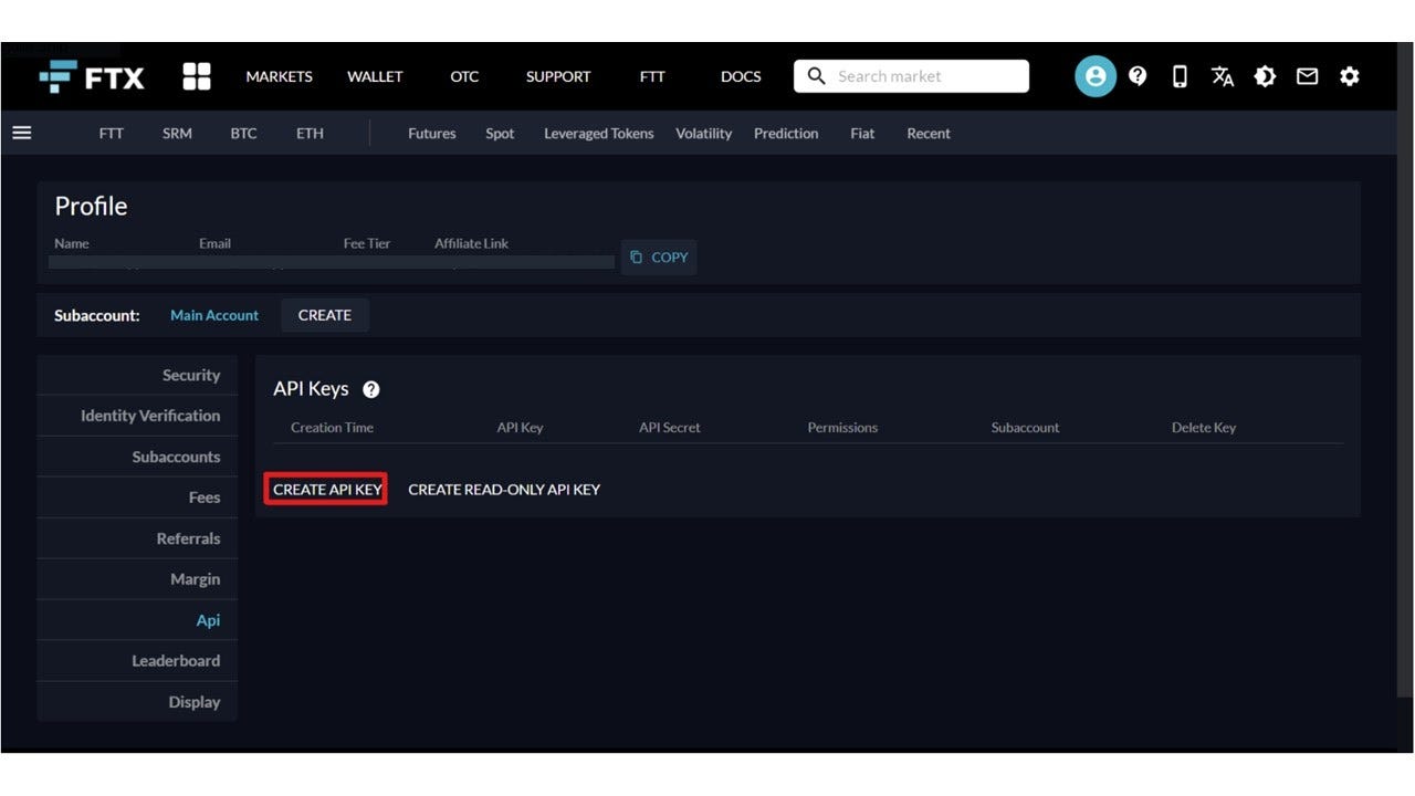 How To Link your FTX.com API Keys so you can copy trades or be copied | 10  Simple Steps | by Alpha Impact | Alpha Impact | Medium
