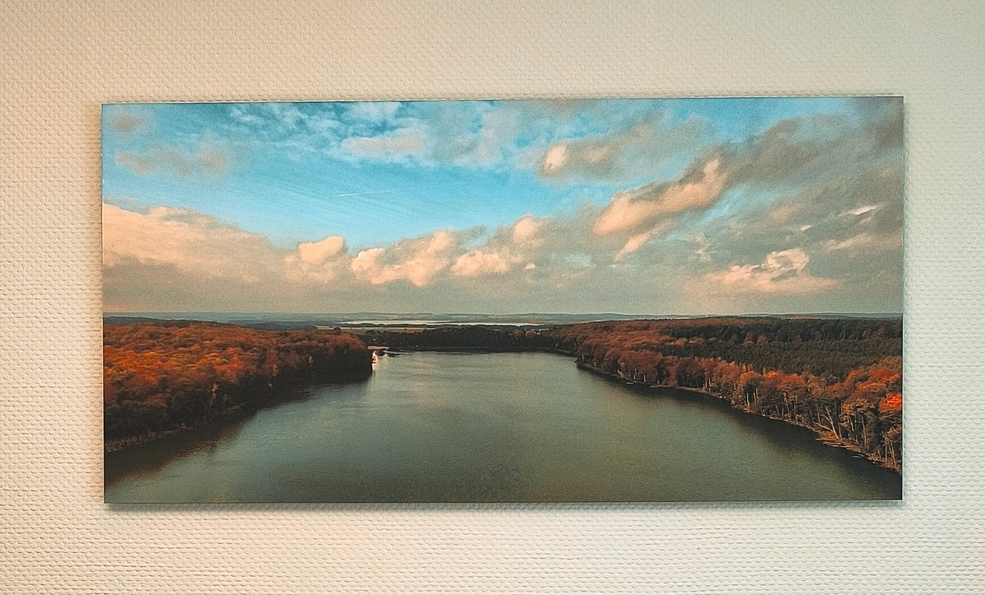 Meine Kunst bei Sammlern — Ein Stück Usedom im Büro: Der Wolgastsee bei Korswandt (Usedom) als…