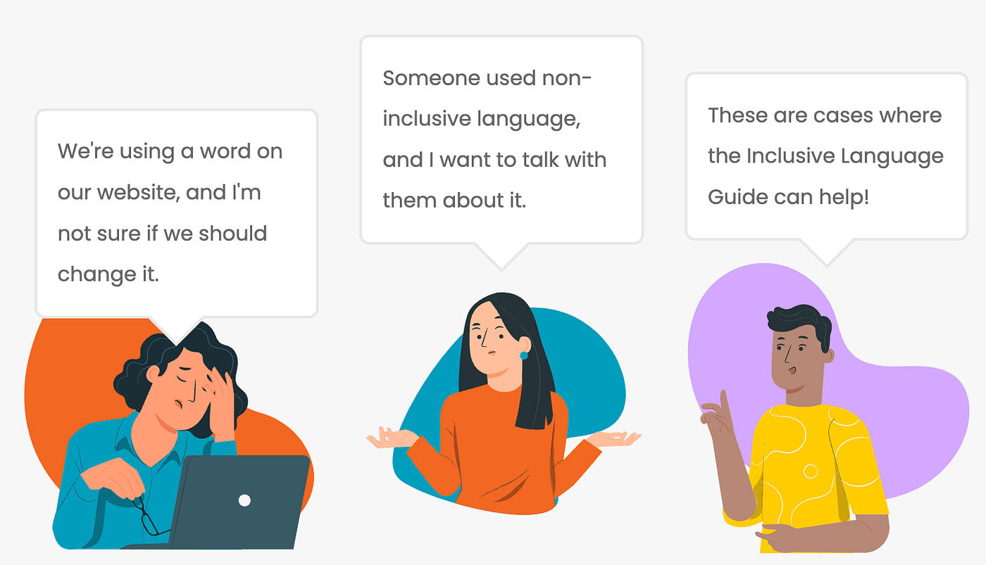 Applying the principles of inclusive language to our everyday 