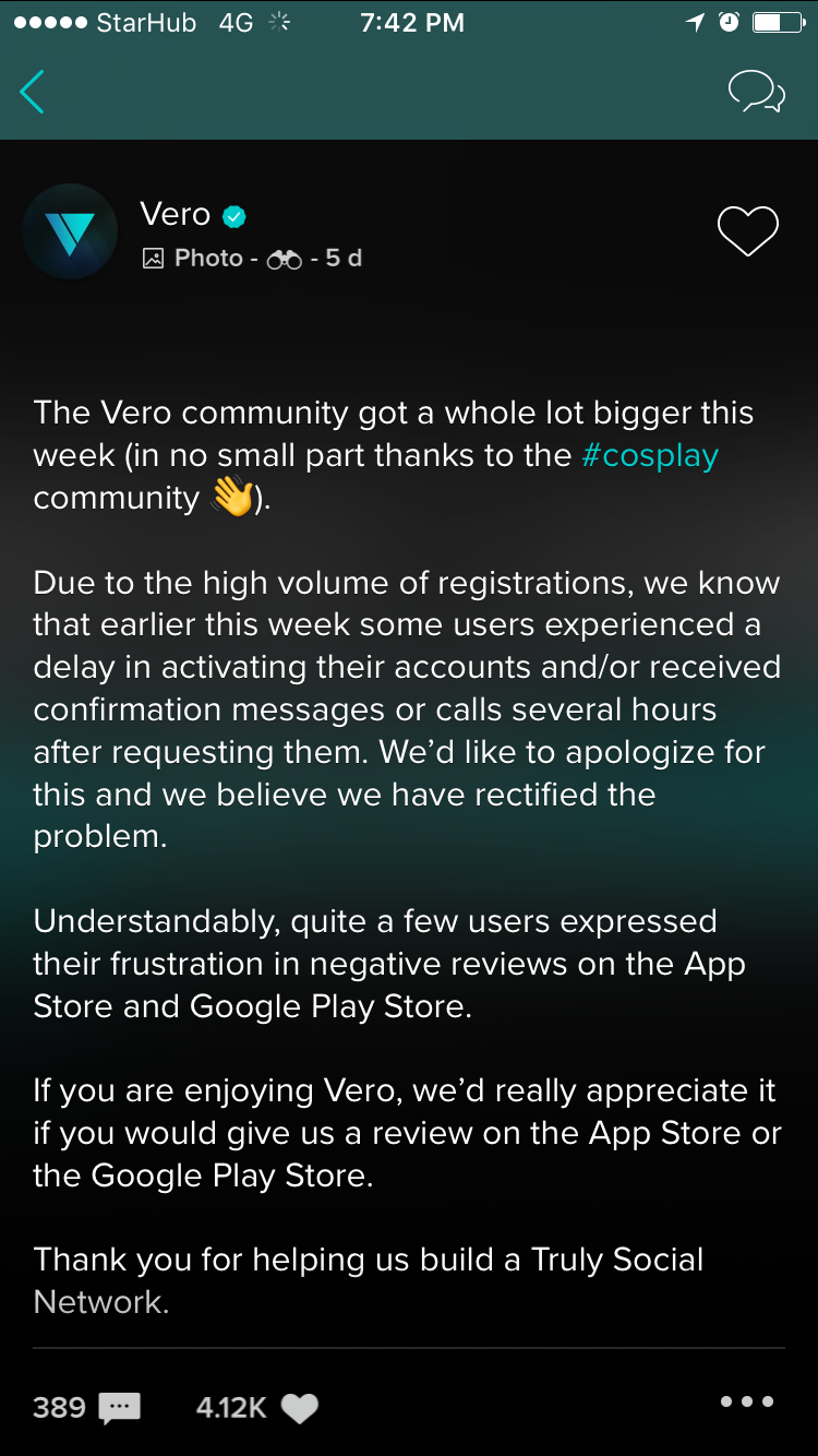 Vero: Literally an overnight success, data says so | by Shilpa S Nath |  Medium