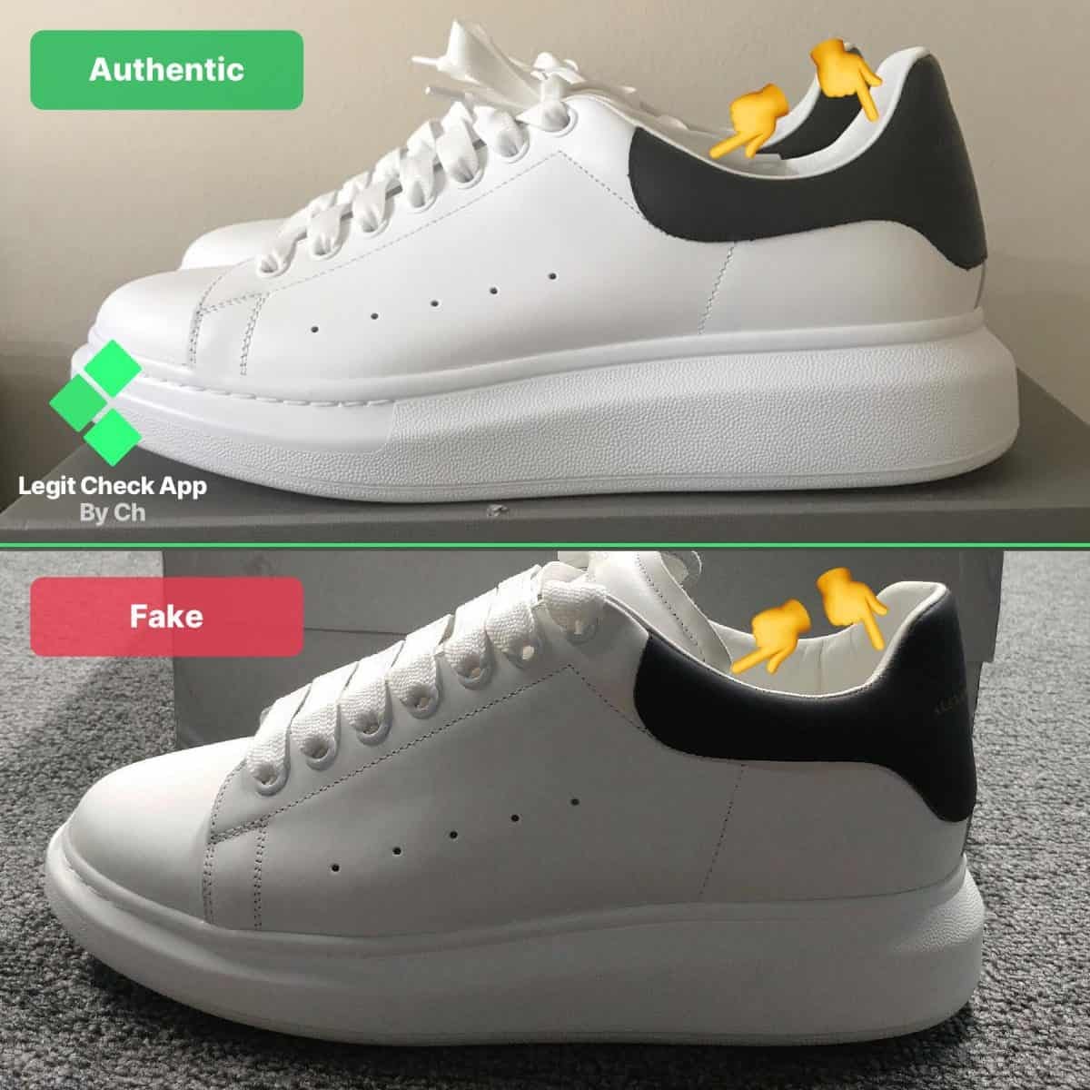 How To Spot Counterfeit Alexander McQueen Oversized Shoes by Legit Check By Ch Medium