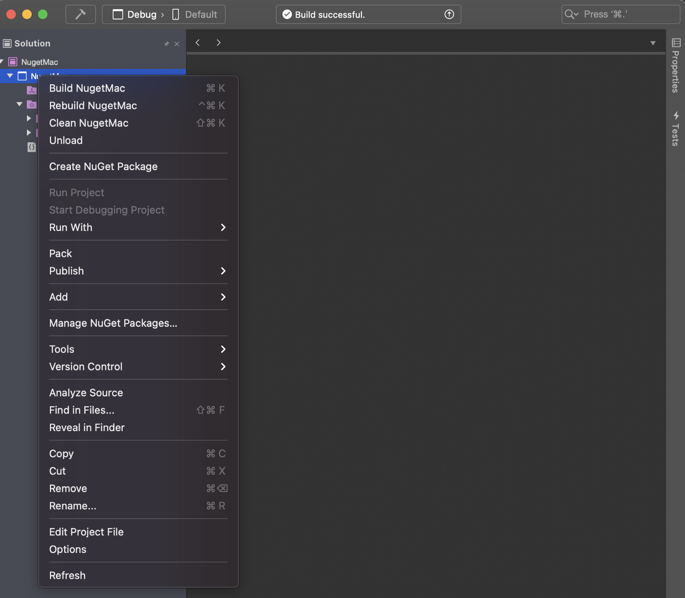Create and publish a NuGet package using visual studio mac 2019 | by Hina  Ahuja | Globant | Medium