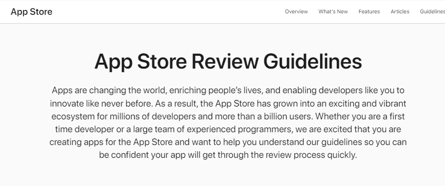 App Store Review Guidelines - Apple Developer