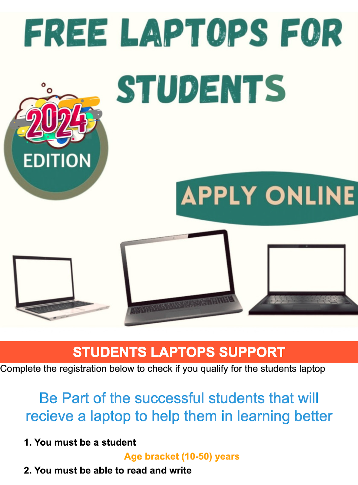 HOAX: This 2024 free laptops programme for students is fake | by 