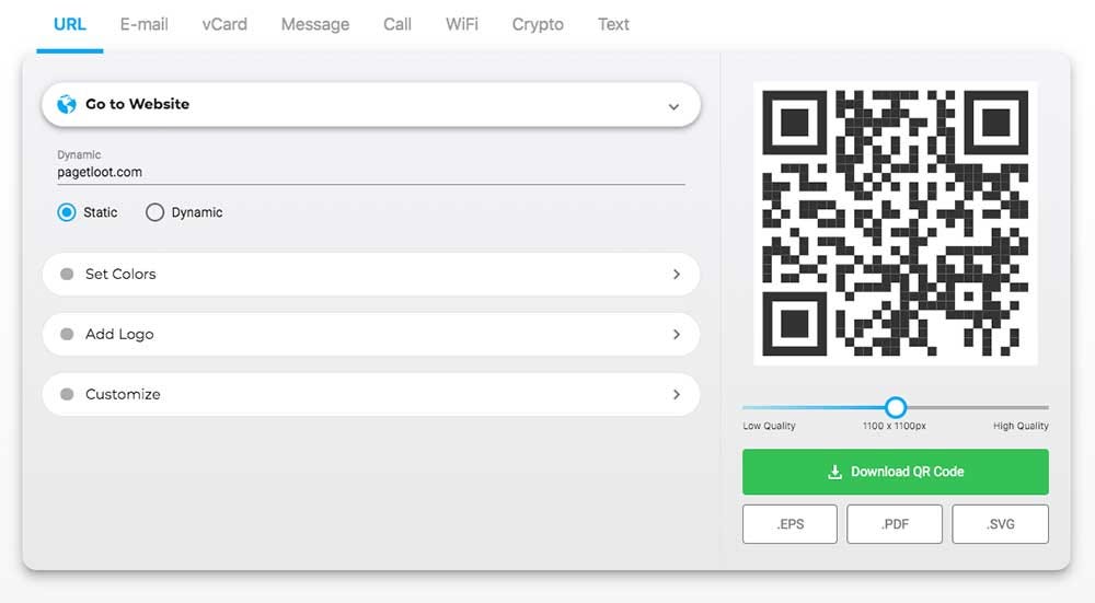 Make a Custom  QR Code Now • Pageloot
