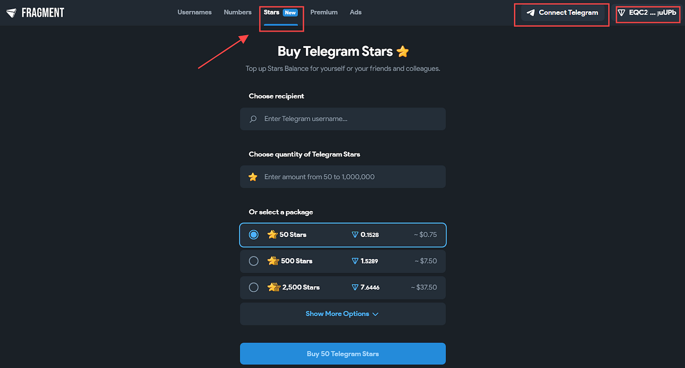 Telegram Star Top-Up Guide. Introducing Telegram Star Gas System | by  DuckChain | Medium