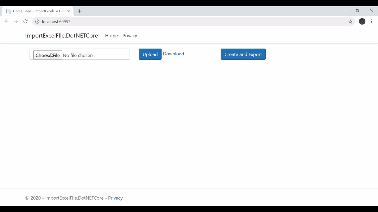 Import and Export Excel file in ASP .NET Core 3.1 razor page | by JayantT |  Medium