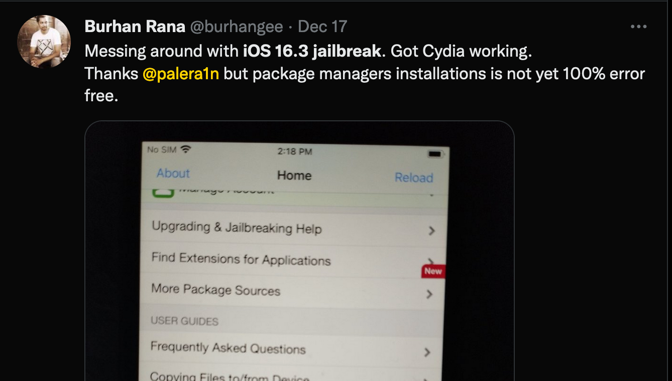 Jailbreak iOS 16.3 — Sileo and Cydia supports | by Dobhashjh | Medium