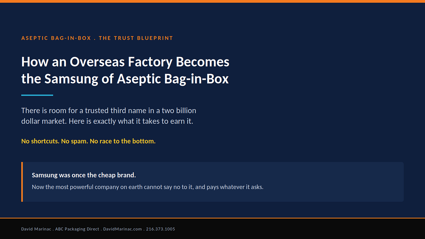 How Overseas Factories Win in Aseptic Bag-in-Box: