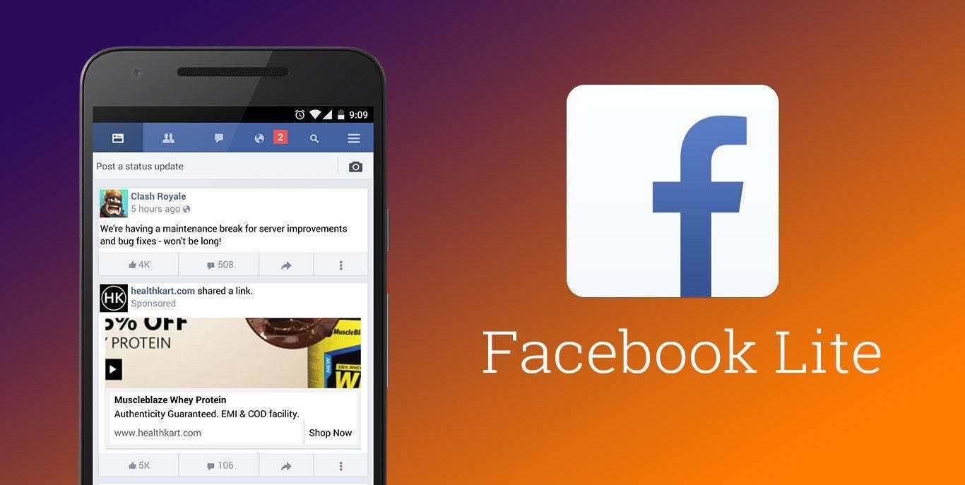 Facebook Quietly Launches a 'Lite' App for Android Users