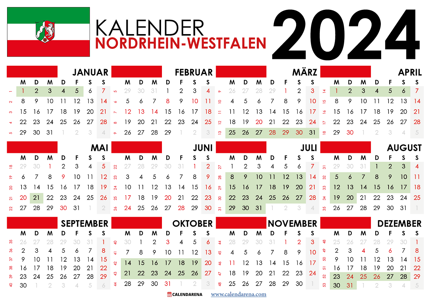 Kalender 2024 Mit Feiertagen In Nrw Jemie Lorenza