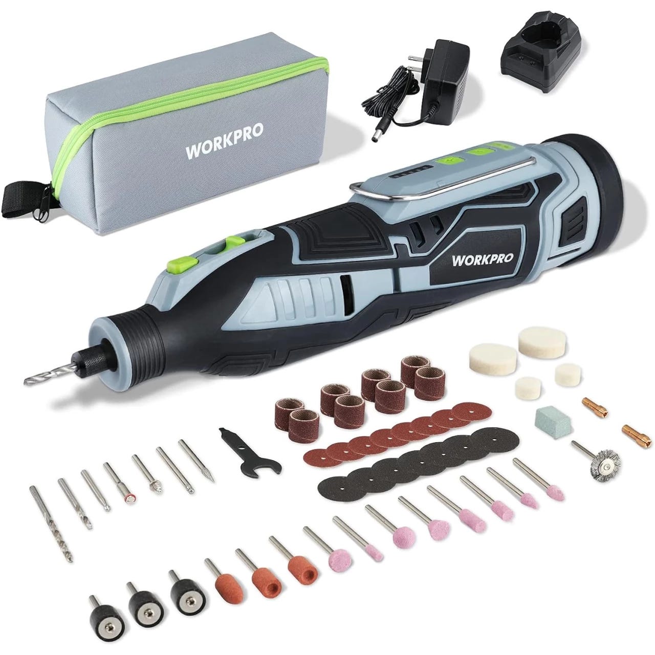 HARDELL Mini Cordless Rotary Tool, 5-Speed and USB Charging Rotary
