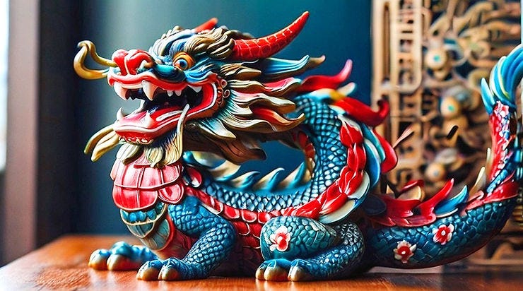 Dragon Statue Meanings, Placements & History, Types of Dragon Statues  (Chinese, Outdoor, Jade, Large, Japanese, Golden, Garden)