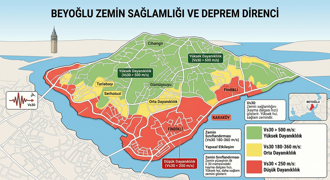 Beyoğlu’nuda Hangi Mahalleler Depreme Daha Dayanıklı?