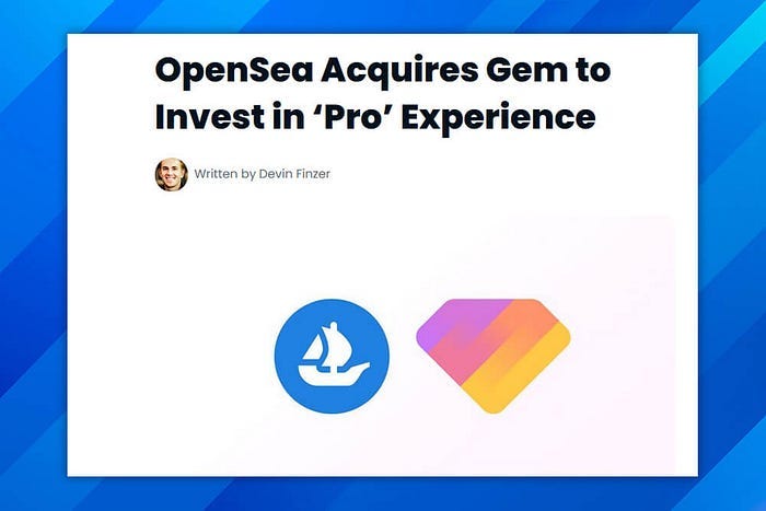 OpenSea Valued at $13.3 Billion in New Round of Venture Funding - The New  York Times