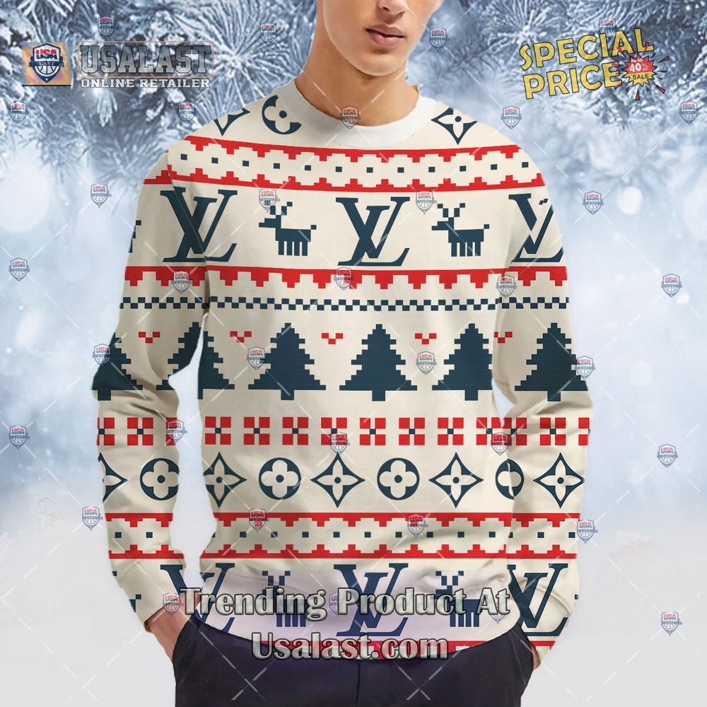 HOT Louis Vuitton Premium Christmas Pattern Ugly Sweater