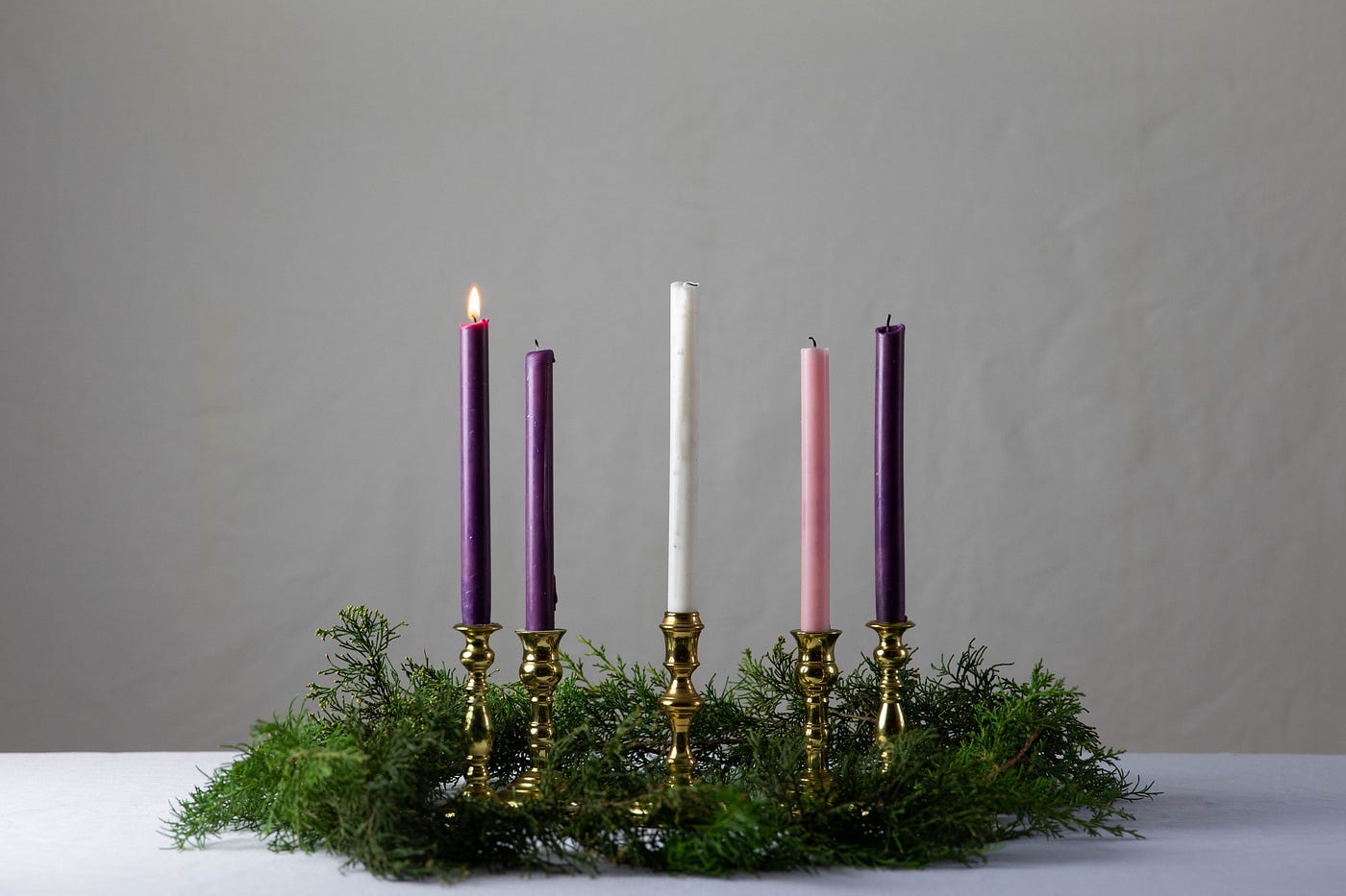 Advent hope candle