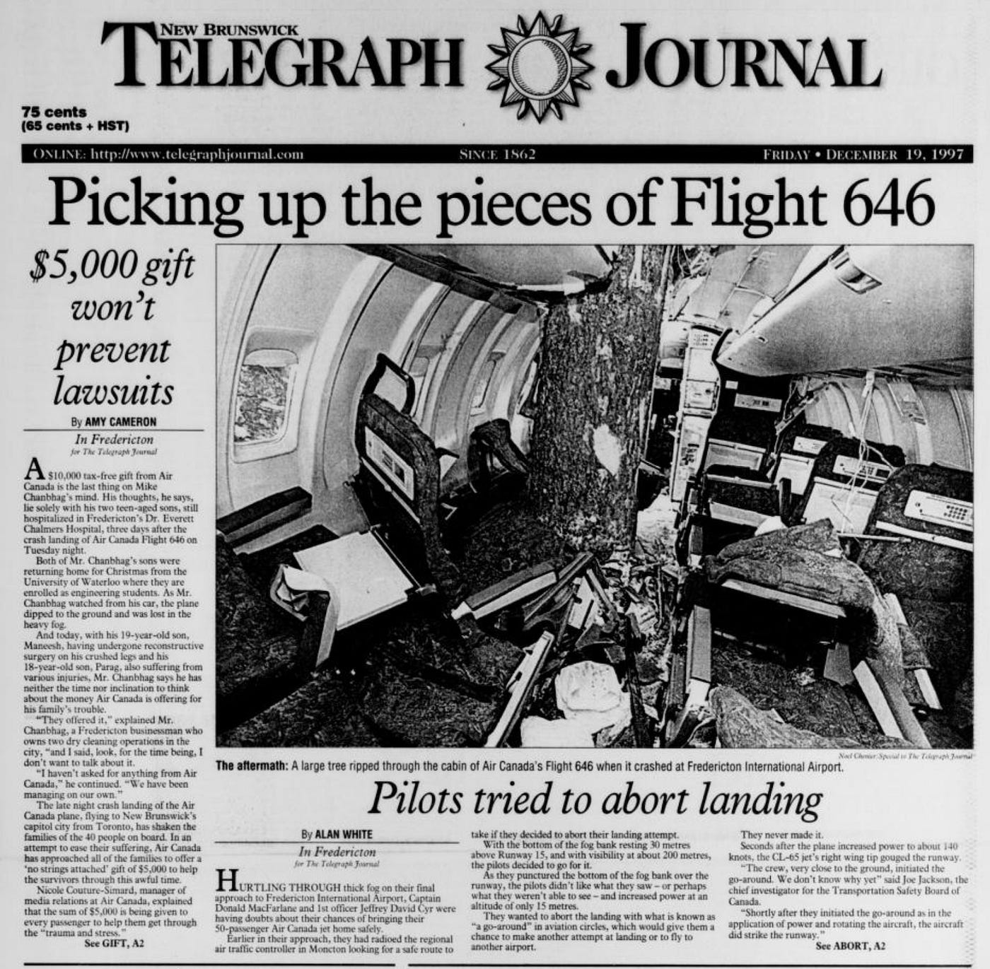 A Snowy Surprise: The crash of Air Canada flight 646 | by Admiral 