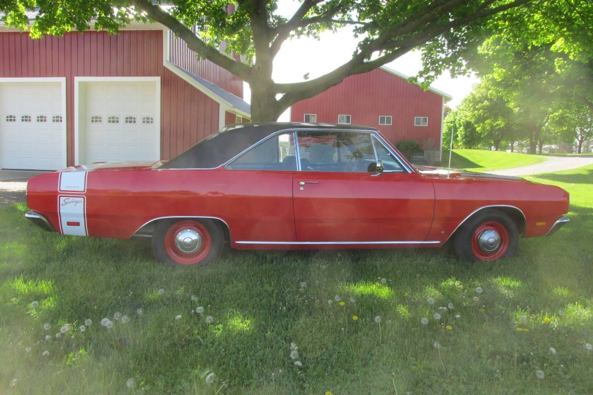 Dairy Barn Find 1969 Dodge Dart Swinger Was Stowed Away Since 1981 by Sam Maven Motorious Medium picture picture