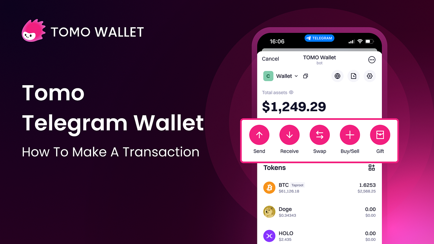 Navigate Your First Transaction: A Simple Guide to Using Tomo Telegram  Wallet | by Tomo Wallet | Medium