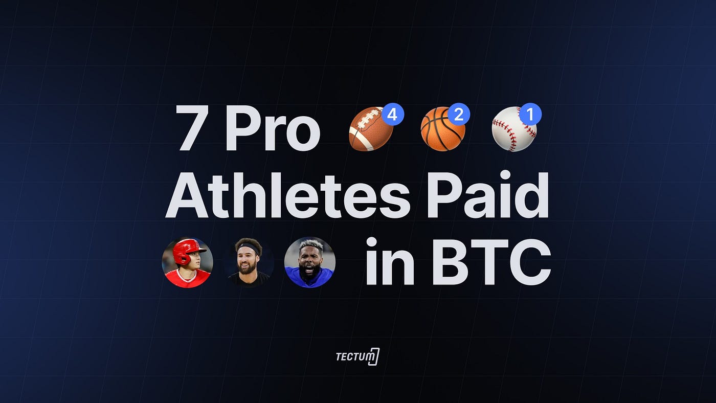 Pro Athletes Who Get Paid in Bitcoin — How Cryptocurrency is Boosting  Sporting Entertainment | by Tectum SoftNote | Medium