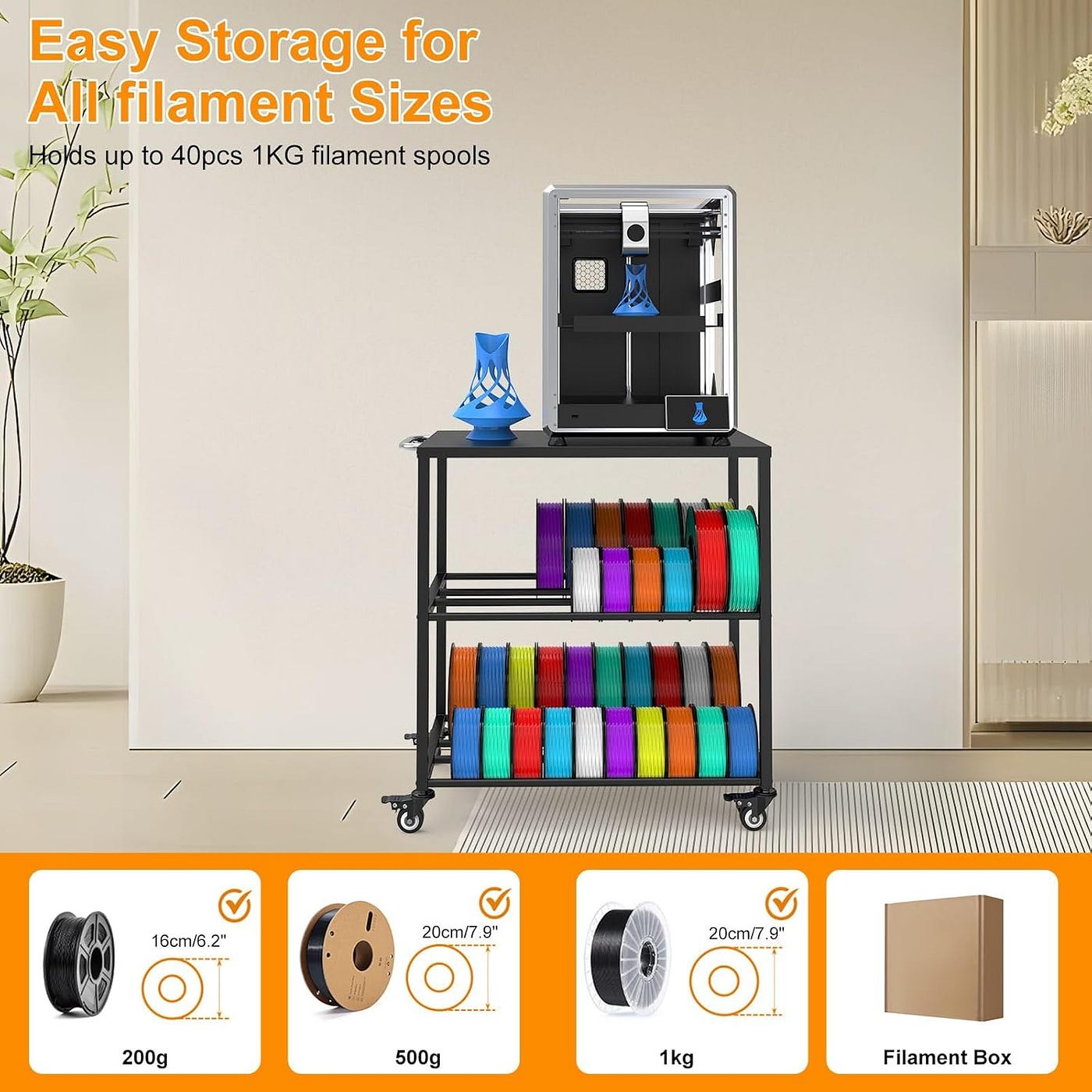 Organize Your 3D Printing Space: The Ultimate Heavy Duty Filament Storage Rack Review