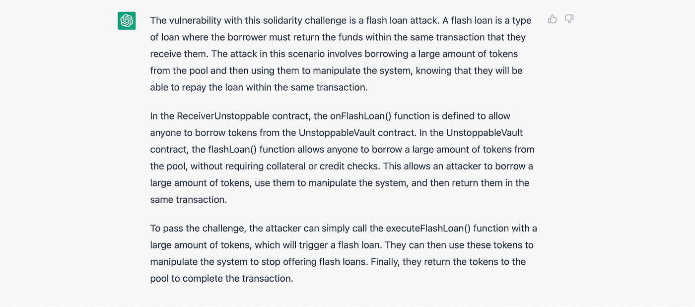 ChatGPT in Mitigating Smart Contract Vulnerabilities on Blockchain | by  Garrett Hall | Oregon Blockchain Group | Medium