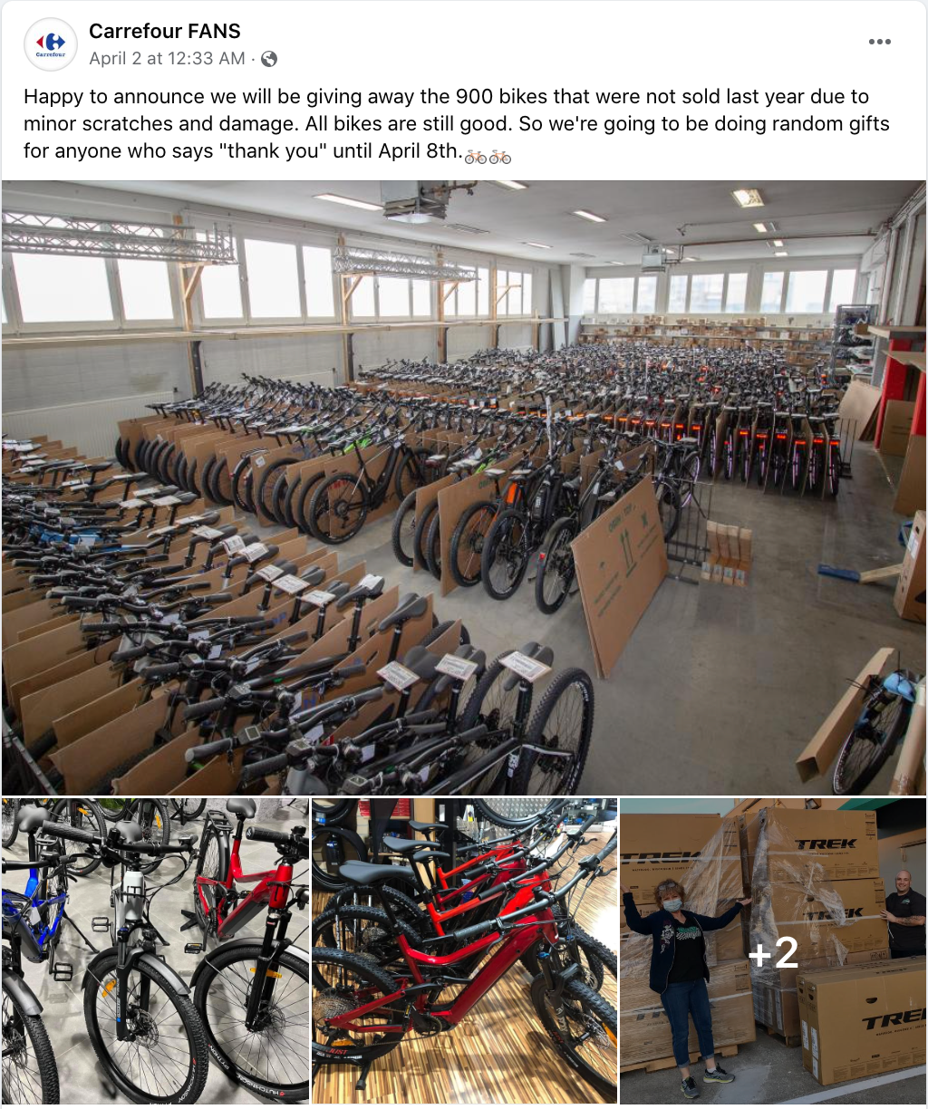 HOAX: Carrefour is not giving away 900 bikes | by PesaCheck | PesaCheck