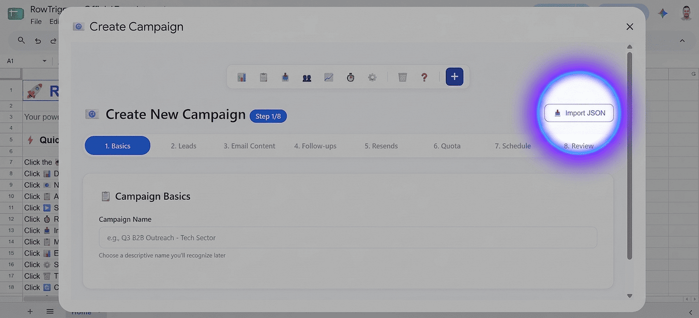 How to Save and Reuse Google Sheets Email Campaigns with 1 Click
