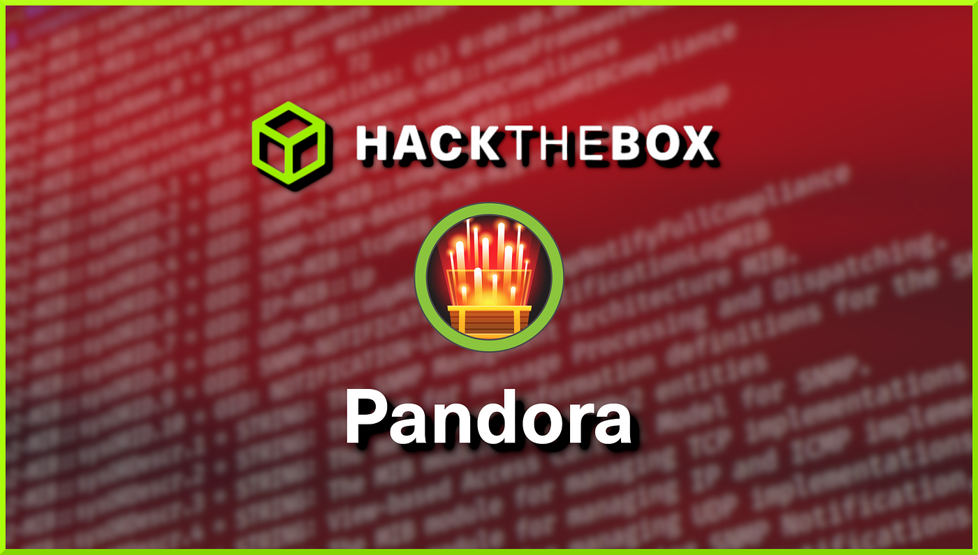 Hack The Box Pandora Writeup | Medium