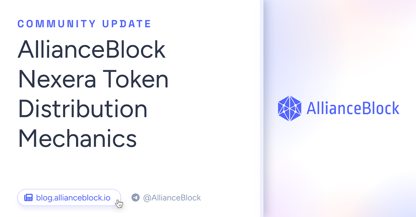 AllianceBlock Nexera Token Distribution Mechanics | by Nexera | Medium