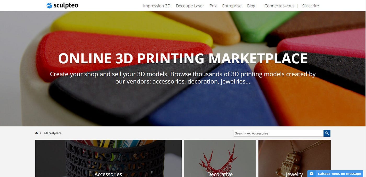 Shapeways, Sculpteo, i.Materialise,
