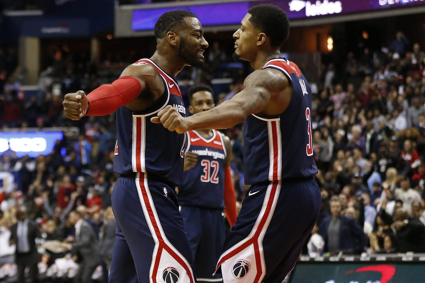 Lack of a market, tougher Eastern Conference opponents, and no real national television boosts derailed this backcourt from being able to receive their true flowers. They never won a title together, but they made the Wizards the best they’ve been in a very long time. (Credit: Heat Nation)