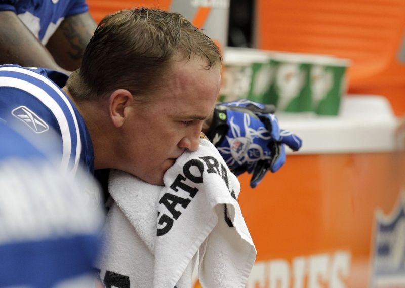 Peyton Manning's playoff performance gets picked off by perception – The  Denver Post