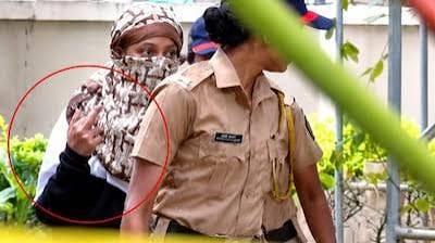 Siya Goyal showing the middle finger. As I say “The middle finer wasn’t just for the police; it was a middle finger of the entitled modern Indian woman to the country”